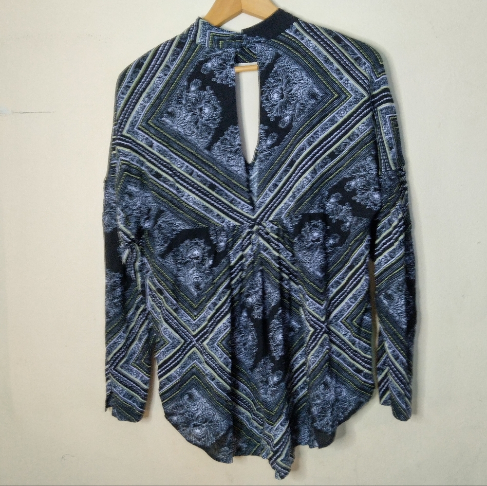 Free People Black Walking on a Dream Tunic Blouse Size S - Picture 7 of 14